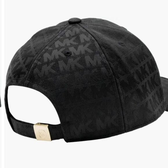 Michael Kors Monogram Logo Baseball Cap- Black main image 6